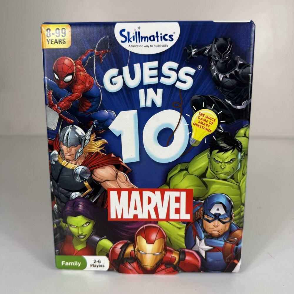 Skillmatics Guess In 10 Marvel Game New Boys Girls Adults Ages 8 & Up 2-6 Player